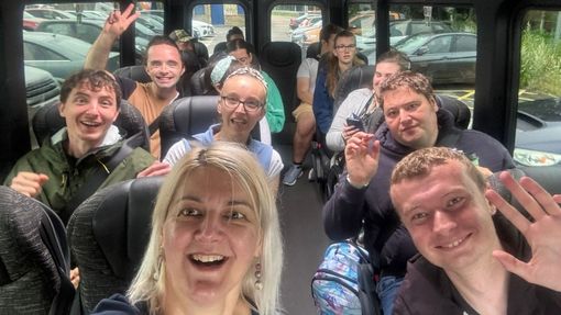 Picture of people on bus trip